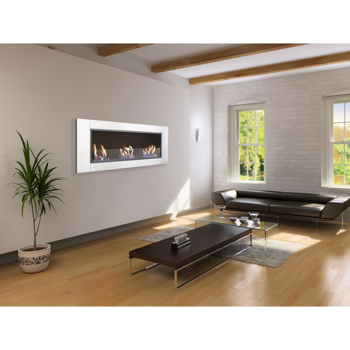 Chimenea Bioetanol 6 kW Hécate 3,6 l Acero Inox-11