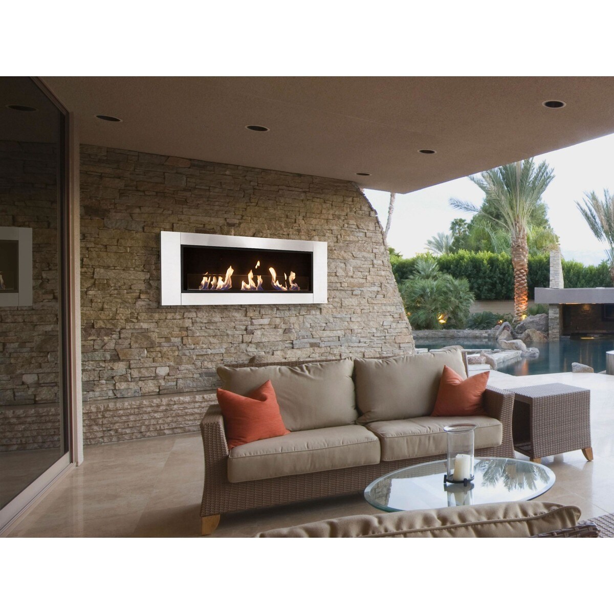 Chimenea Bioetanol 6 kW Hécate 3,6 l Acero Inox-10