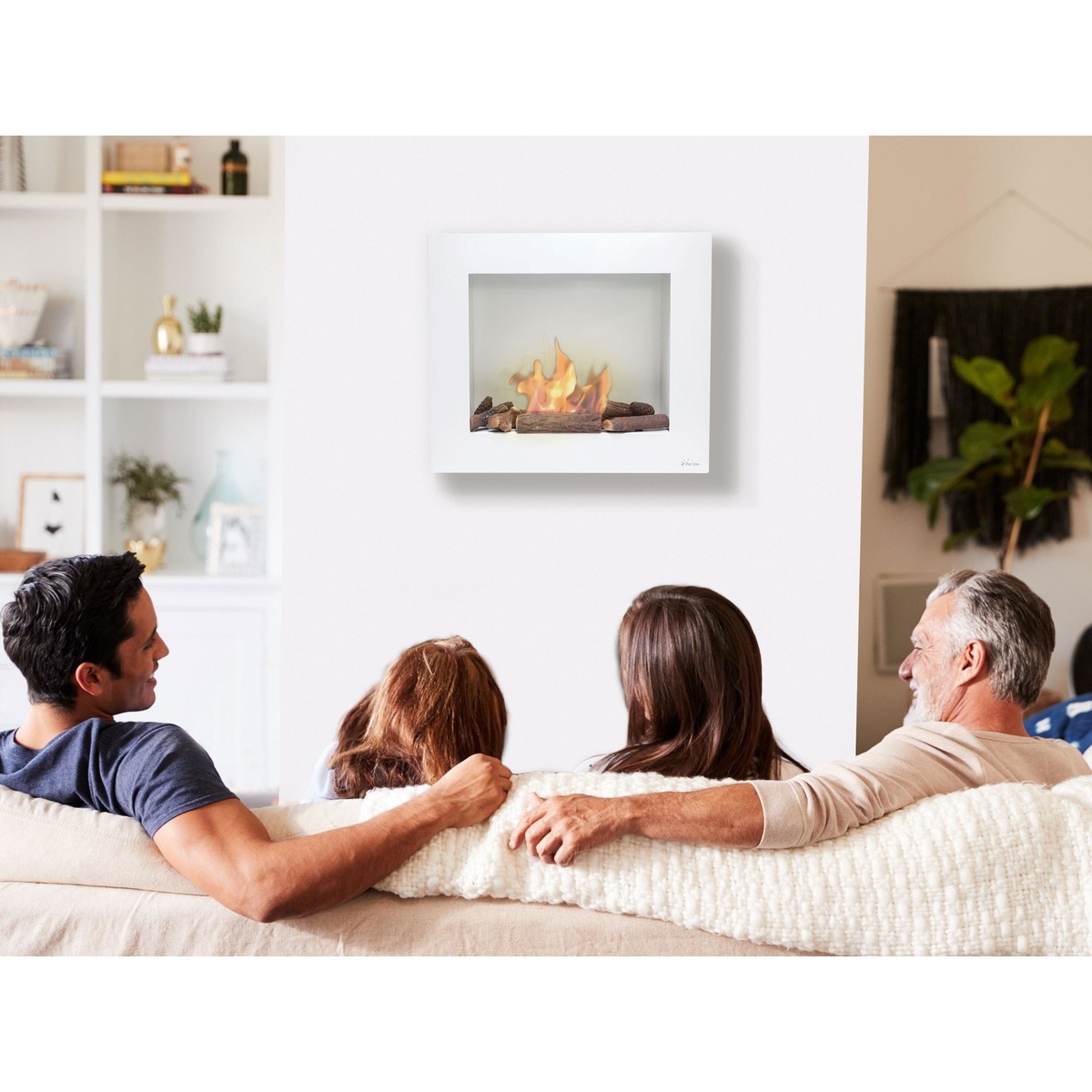 Chimenea Bioetanol 1,75 kW Bestbio con Regulador de Llama 1,2 l Blanco-8