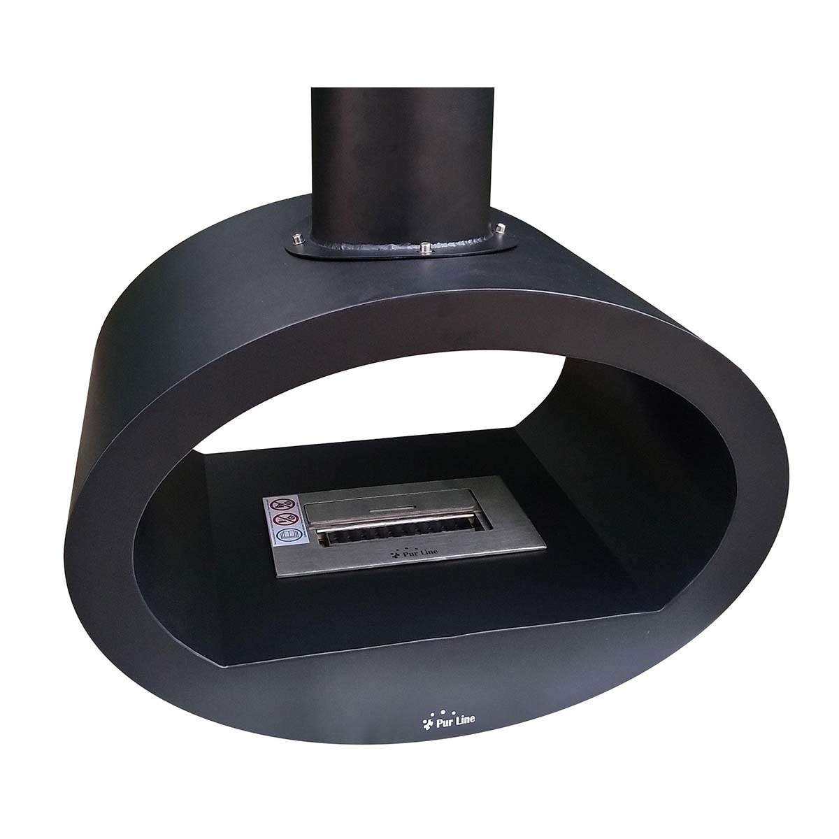 Chimenea Bioetanol de Techo 2 kW Syke 1,5 l Negro-6