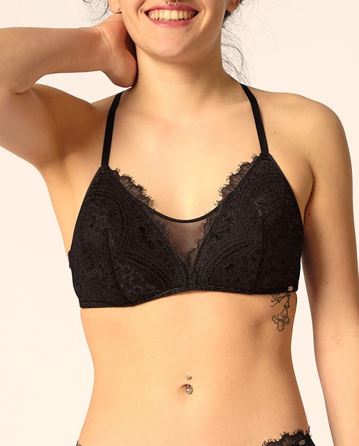 Imagen 0 de Top de encaje negro