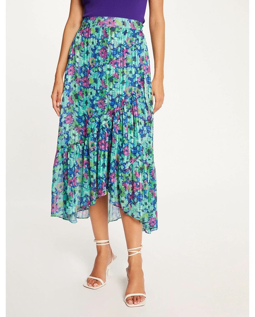 Imagen 0 de Falda larga acampanada estampado floral