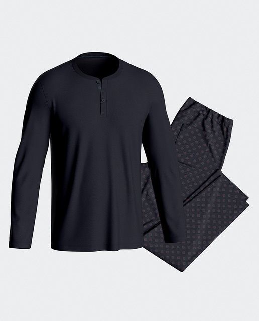 Imagen 0 de Pijama de hombre thermal de algodón y modal