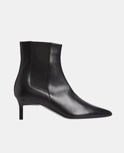 Imagen 0 de Botas Chelsea de piel con tacón Calvin Klein