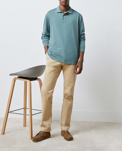 Imagen 0 de Pantalón de hombre ESSENTIAL recto en algodón elastómero