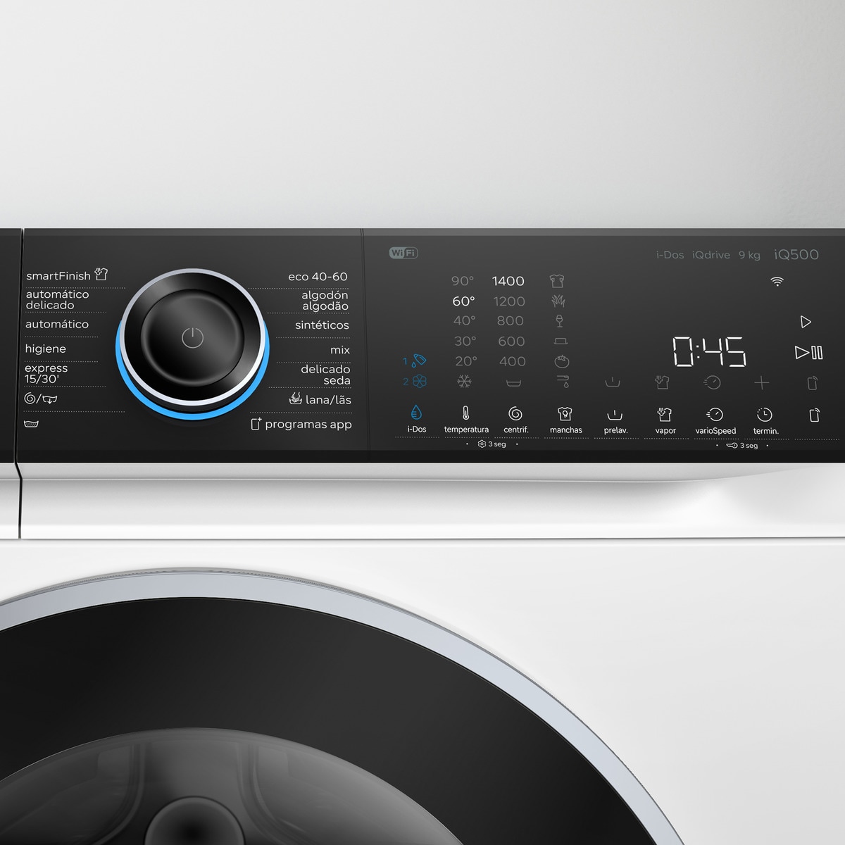 Lavadora Siemens 9 kg / 1400 rpm con autodosificación iQ500 - WG44H2A0ES Blanco-5