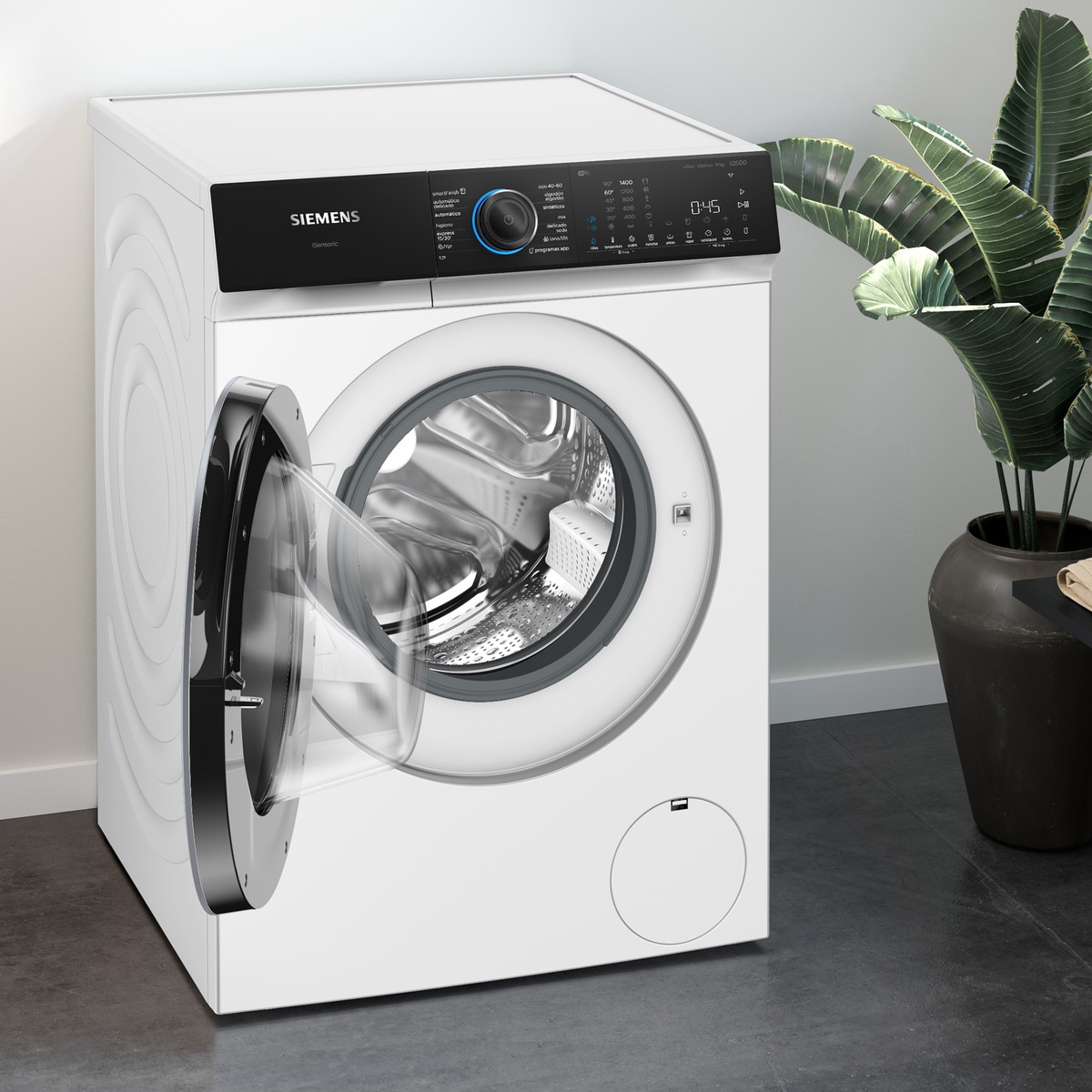 Lavadora Siemens 9 kg / 1400 rpm con autodosificación iQ500 - WG44H2A0ES Blanco-4