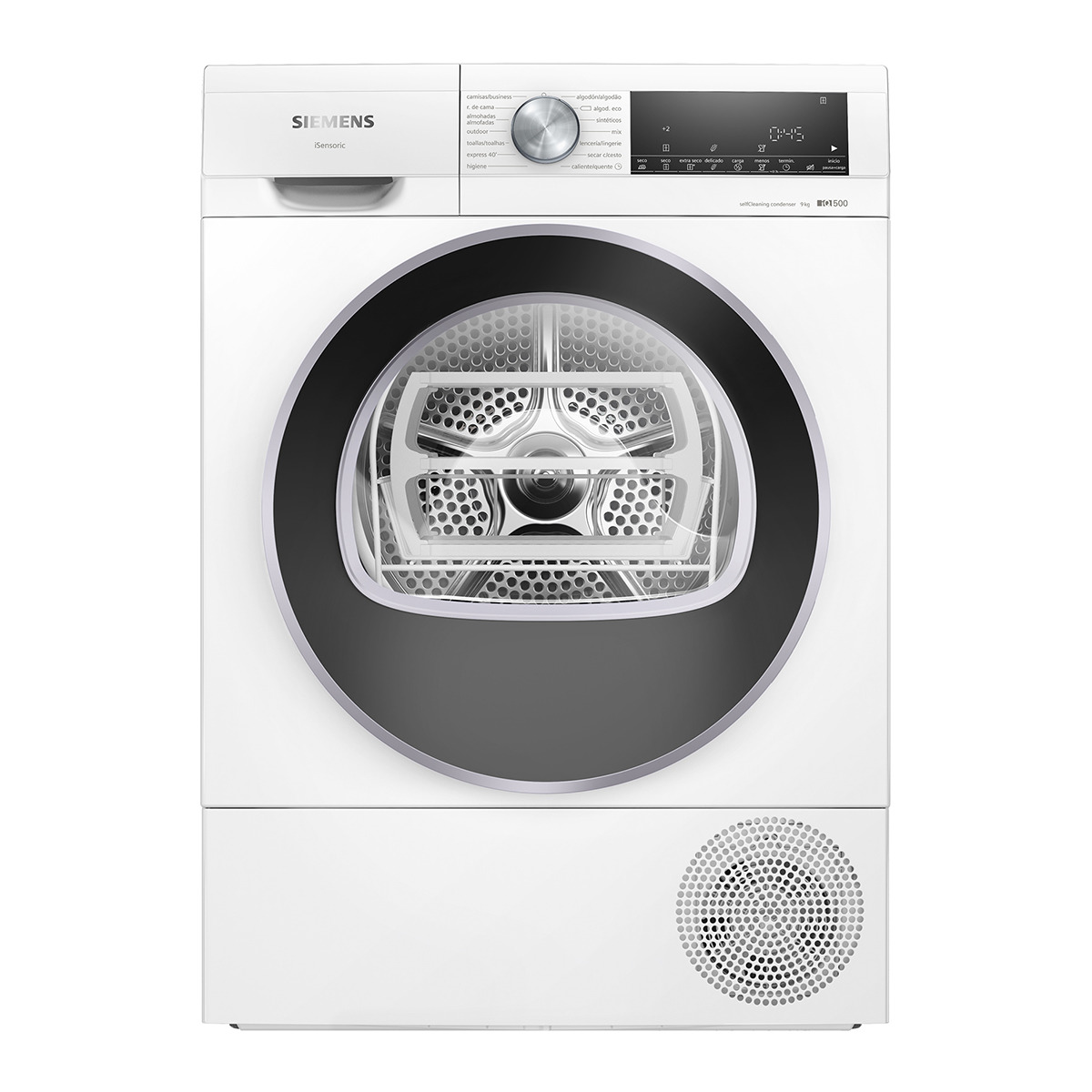 Máquina de Secar Roupa Siemens iQ500 WQ45G2D0ES Condensação, Bomba de Calor e de 9 Kg - Branco Branco-1