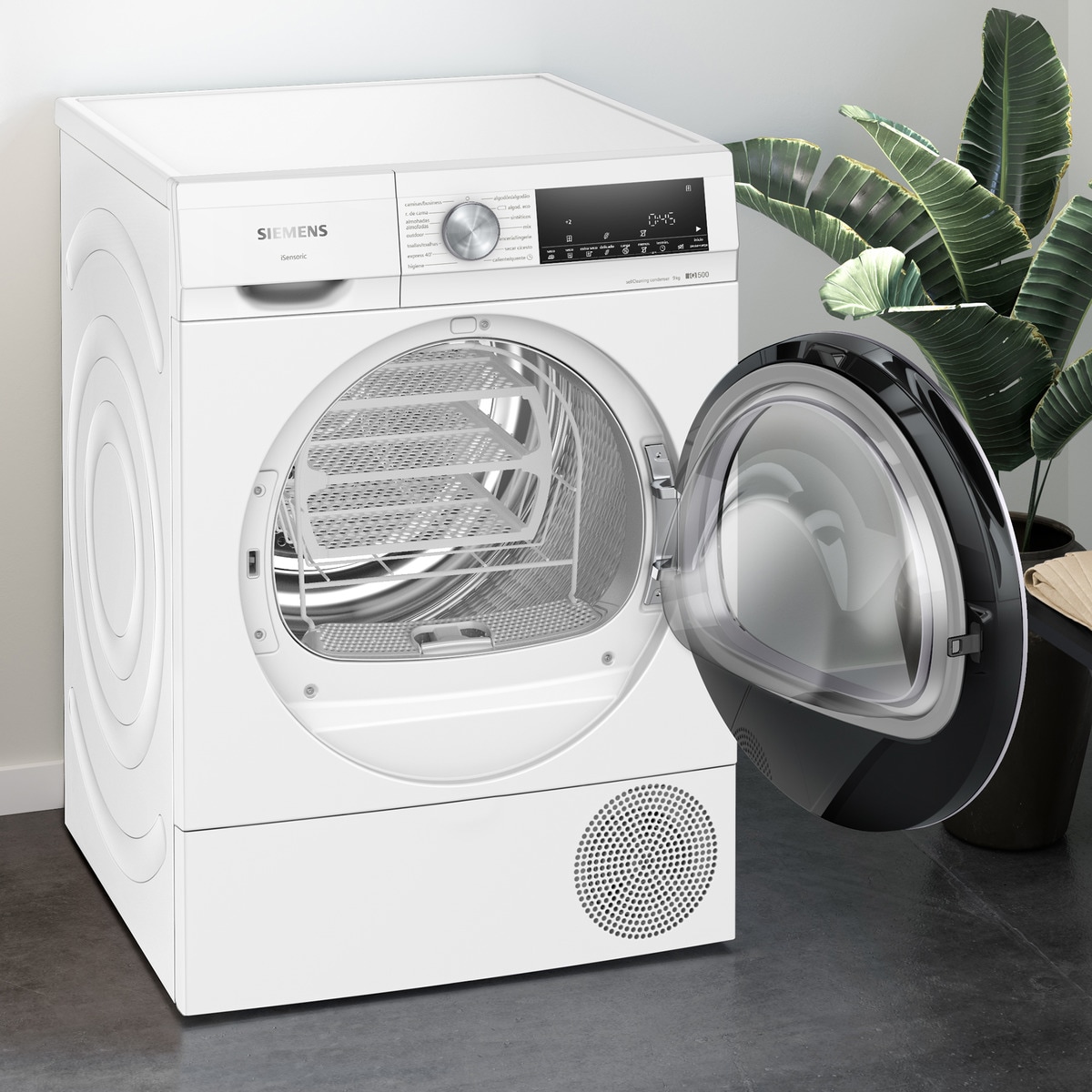 Máquina de Secar Roupa Siemens iQ500 WQ45G2D0ES Condensação, Bomba de Calor e de 9 Kg - Branco Branco-4