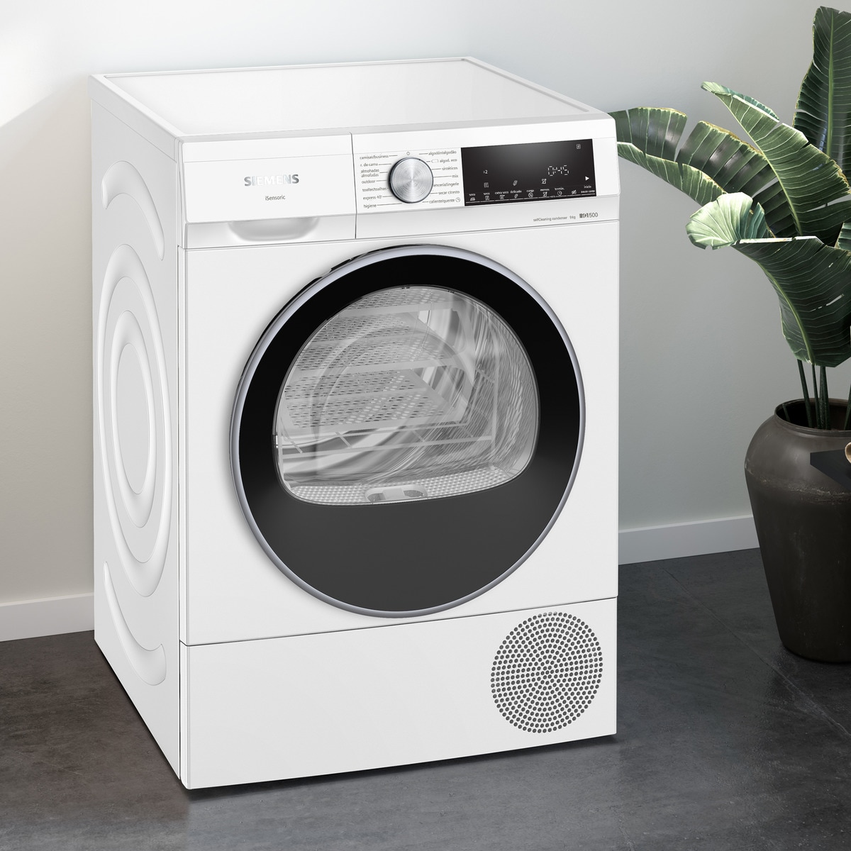 Máquina de Secar Roupa Siemens iQ500 WQ45G2D0ES Condensação, Bomba de Calor e de 9 Kg - Branco Branco-3