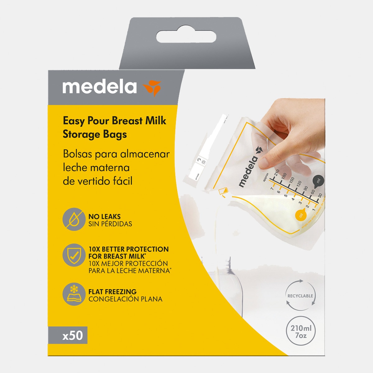 Bolsas de armazenamento Medela para Leite Materno (50 unid.) transparentes Transparente-4