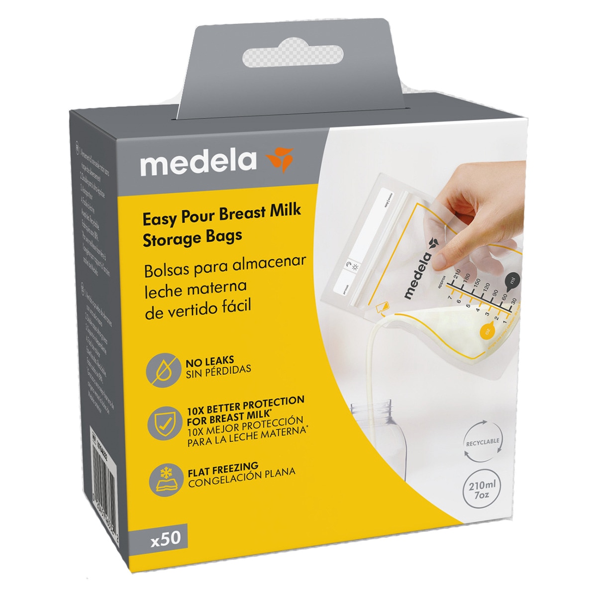 Bolsas de armazenamento Medela para Leite Materno (50 unid.) transparentes Transparente-5
