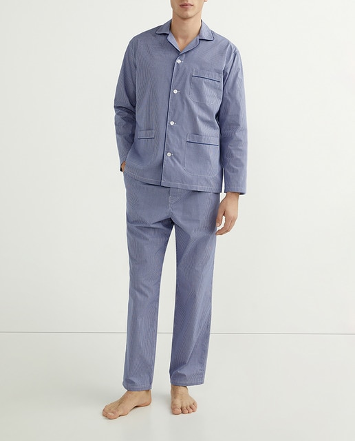 Imagen 0 de Pijama largo de tela de hombre
