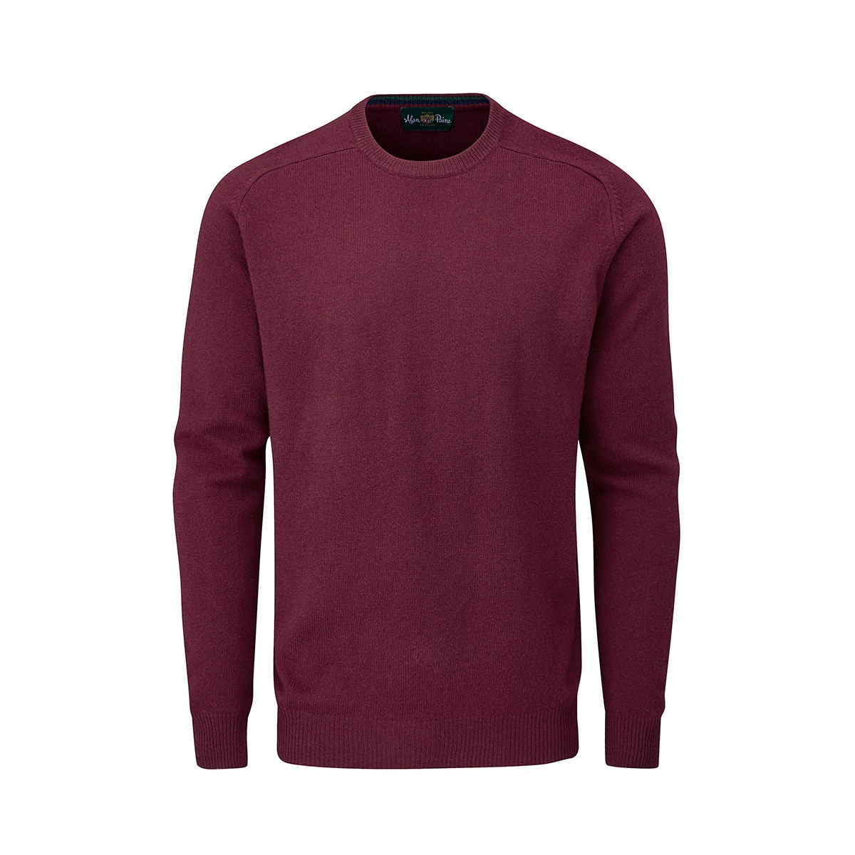 Pullover com Decote em Bico Bordeaux-1
