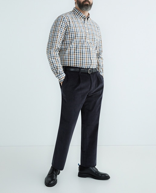 Imagen 0 de Pantalón vestir de pana de hombre tallas grandes