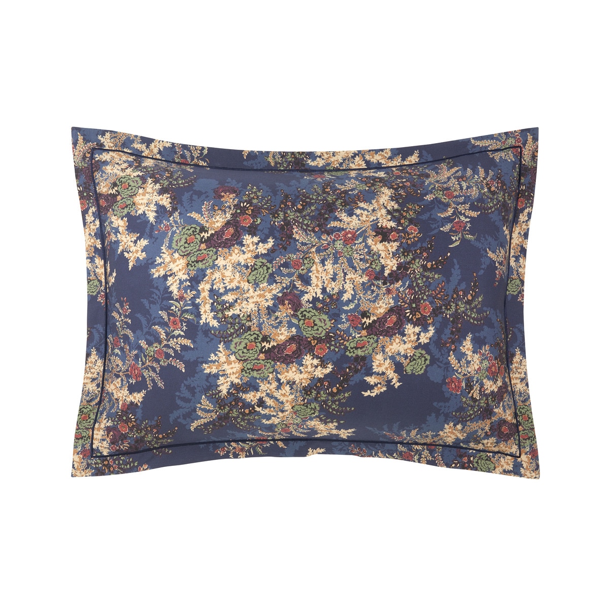 Funda de almohada satén de algodón Payge Navy Ralph Lauren Home Navy-1