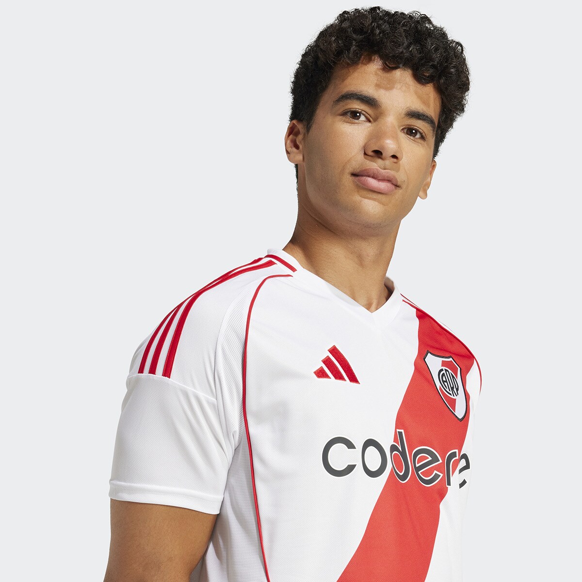 T-shirt de Homem 1.º Equipamento River Plate 2024-2025 Branco-4