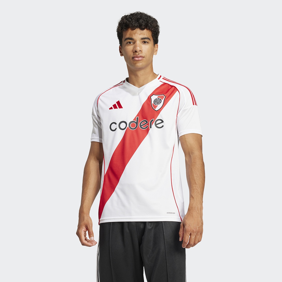 T-shirt de Homem 1.º Equipamento River Plate 2024-2025 Branco-1