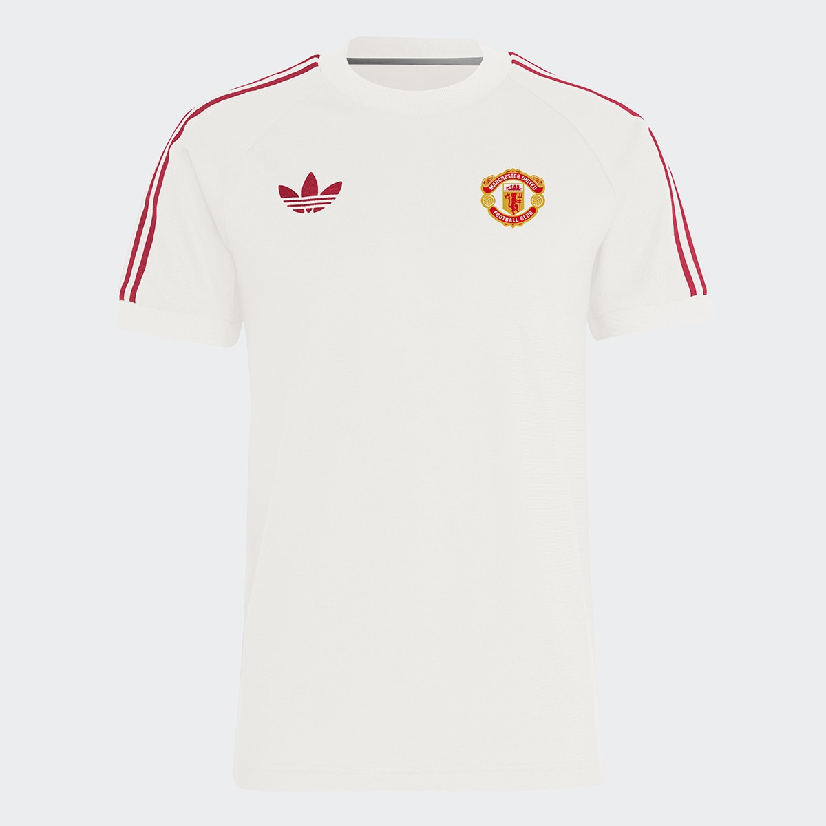 T-shirt de Homem Adicolor Classics Manchester United FC 3 Faixas Branco-6