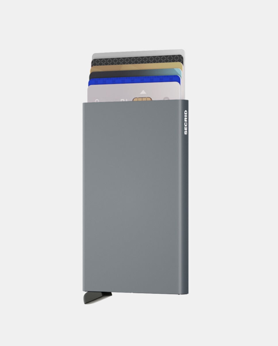 Porta-Cartões de Alumínio Cinzento-2
