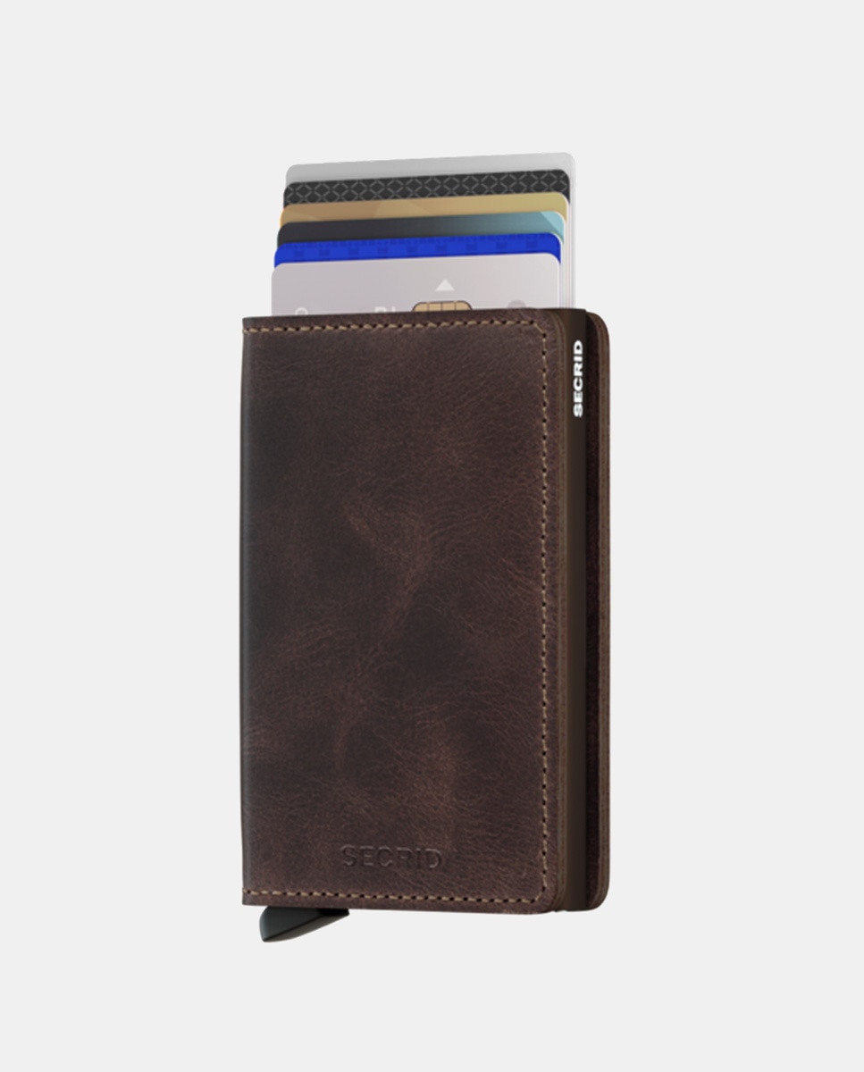 Porta-Cartões Rígido Castanho-2