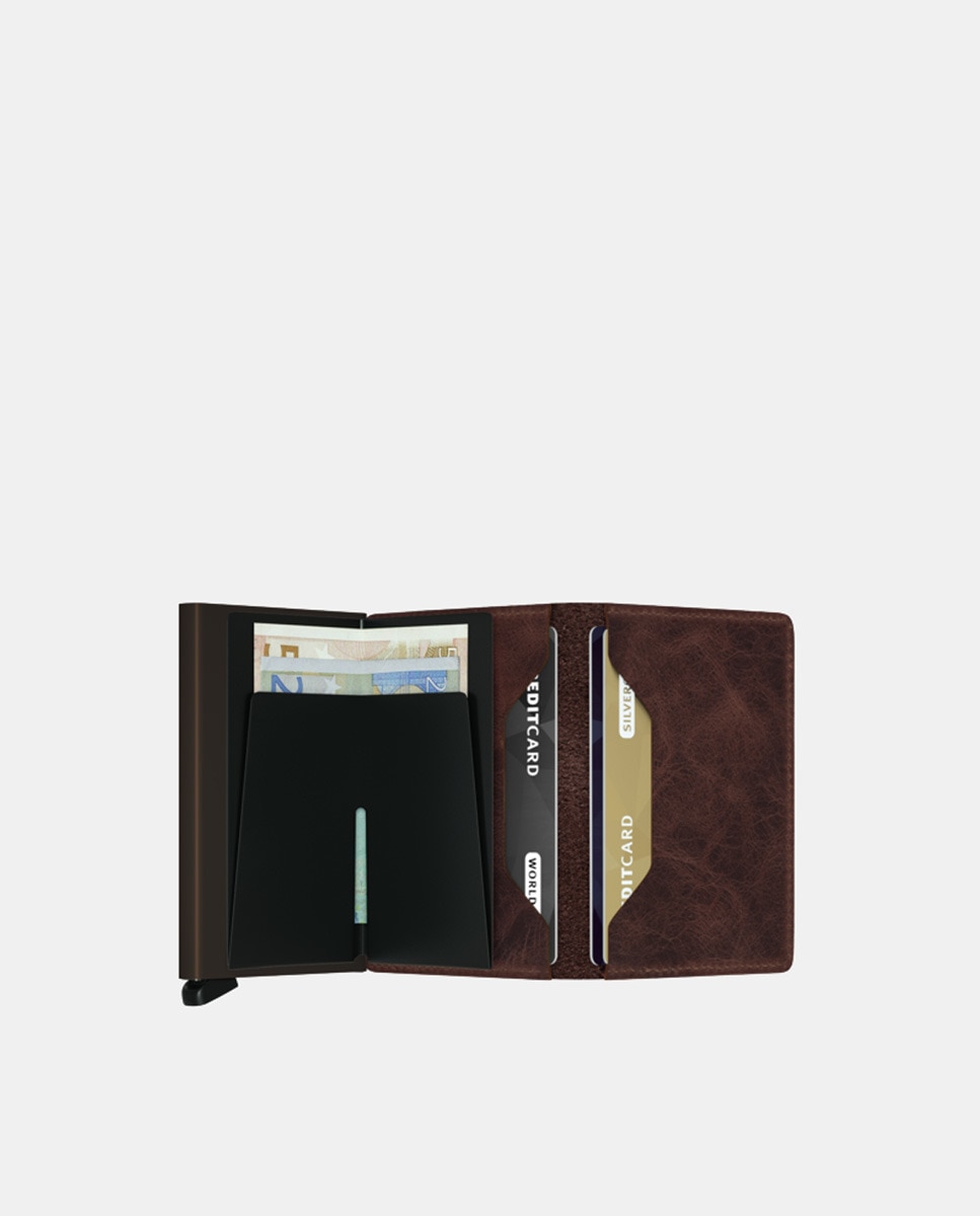 Porta-Cartões Rígido Castanho-3