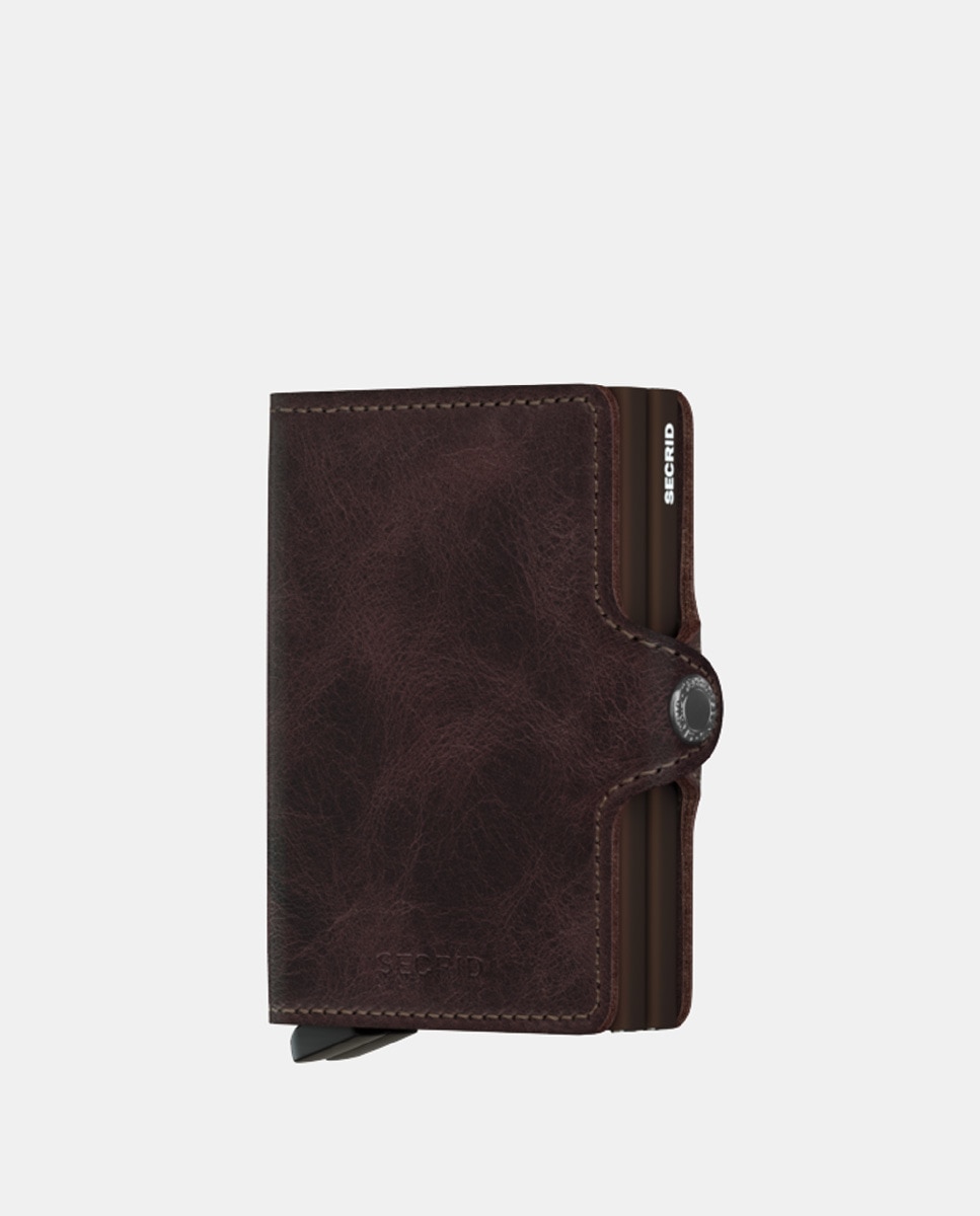 Carteira Mini Antirroubo Castanho-1