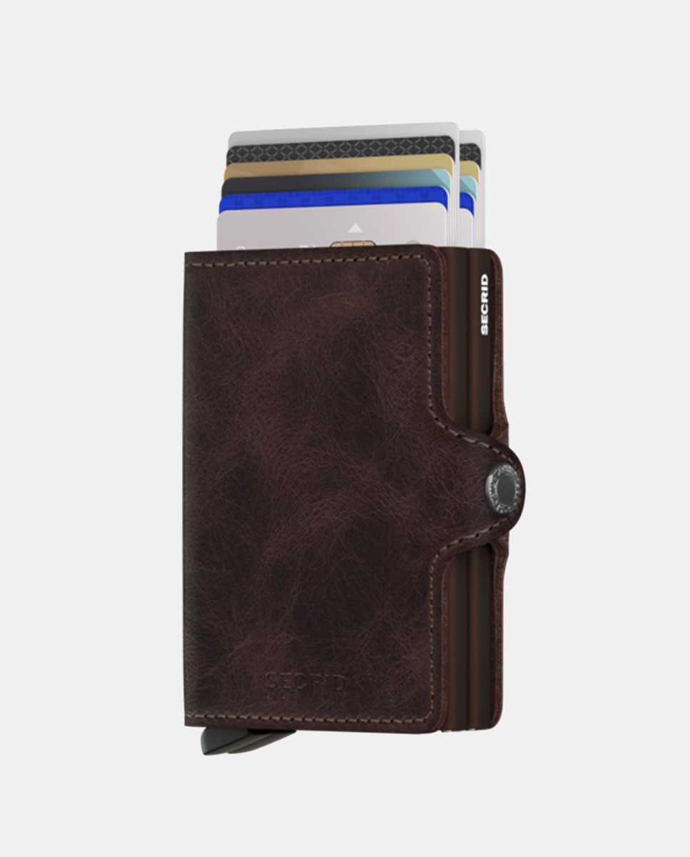 Carteira Mini Antirroubo Castanho-2