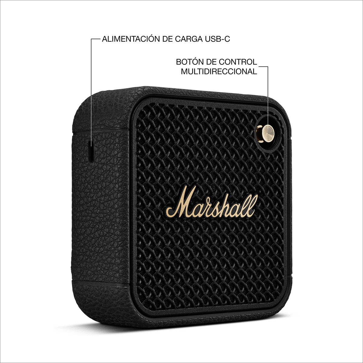 Altavoz portátil Marshall Willen II Black & Brass Negro-2
