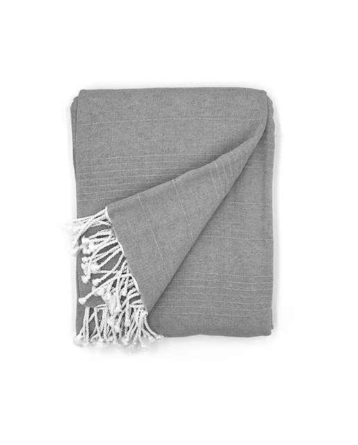 Imagen 0 de Plaid Foulard Multiusos Sofá y Cama Peñíscola gris