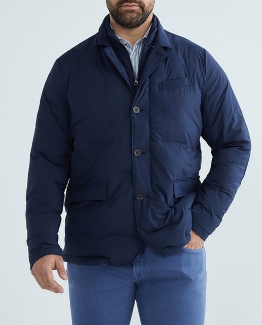 Imagen 0 de Chaqueta de hombre tallas grandes tipo blazer vista desmontable tallas grandes