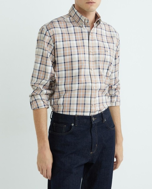 Imagen 0 de Camisa de hombre cuadros grandes