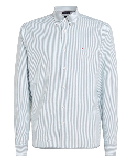 Imagen 0 de Camisa de hombre tipo Oxford con estampado a raya tallas grandes