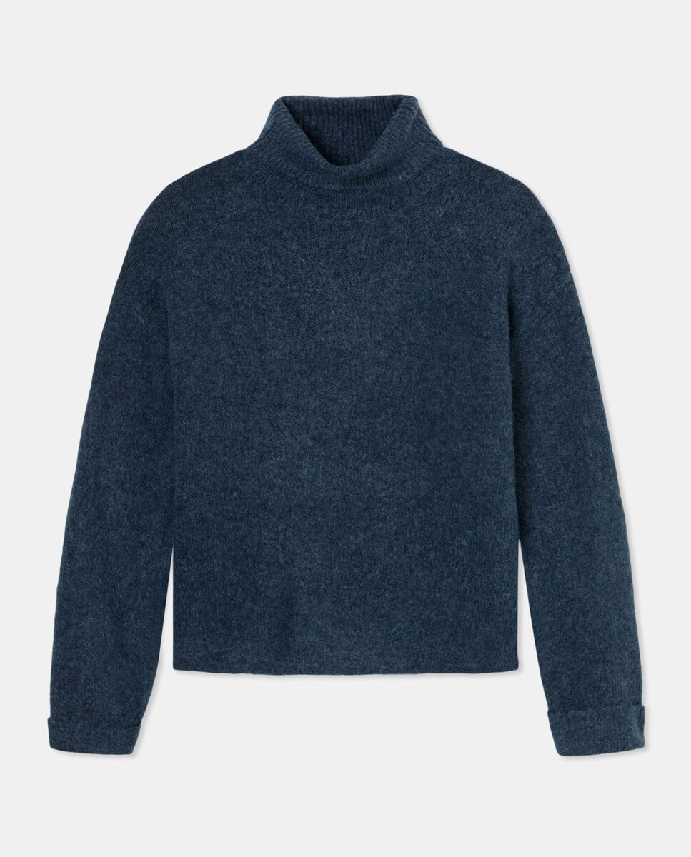 Jersey Cuello Vuelto Azul marino-1