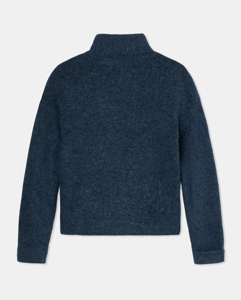 Jersey Cuello Vuelto Azul marino-2