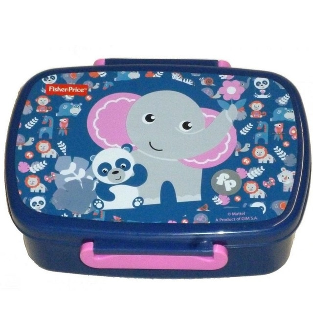 Imagem 0 de Caixa de almoço do elefante e do panda GIM Fisher-Price (Micro)