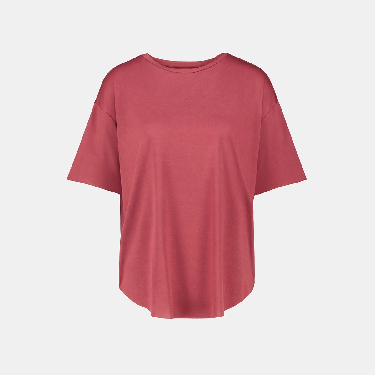Camiseta manga corta suelta mujer Teja-4