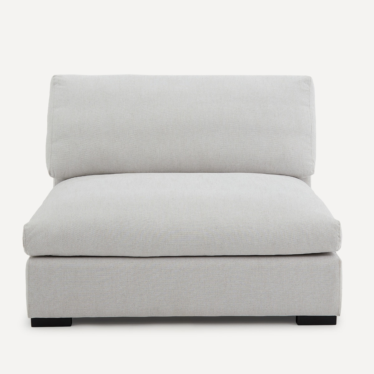 Módulo de 1 lugar sem braço de viscose e algodão Manhattan Pedra-2