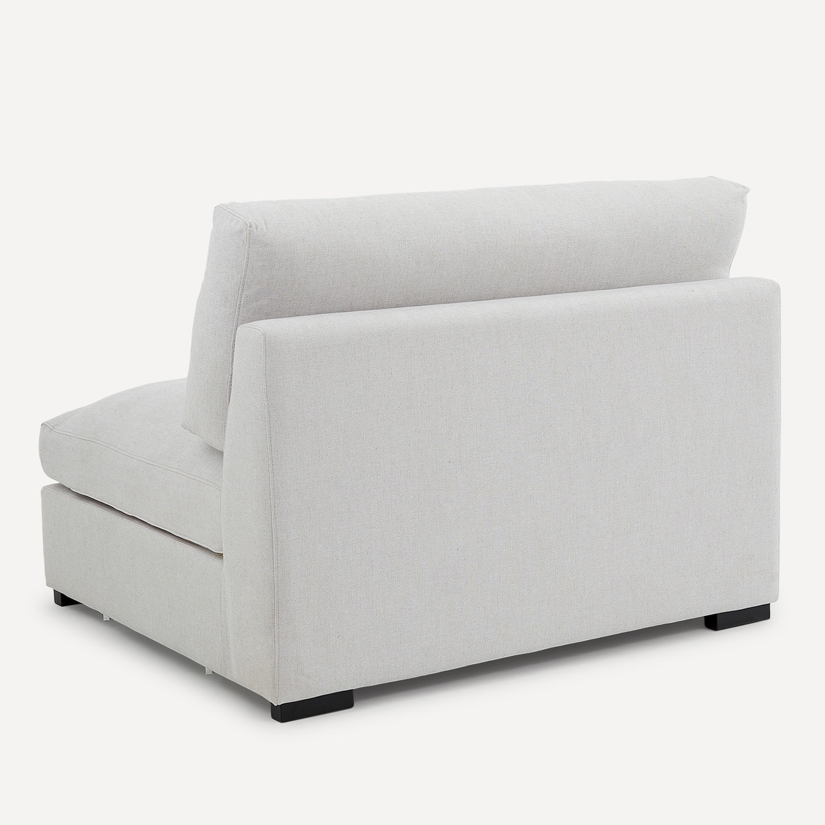 Módulo de 1 lugar sem braço de viscose e algodão Manhattan Pedra-4