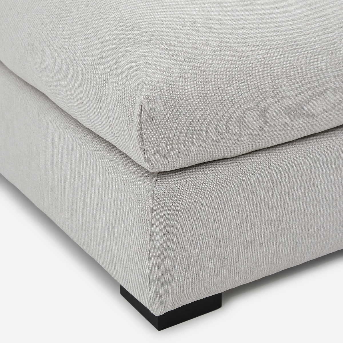 Pufe de viscose e algodão Manhattan Pedra-3