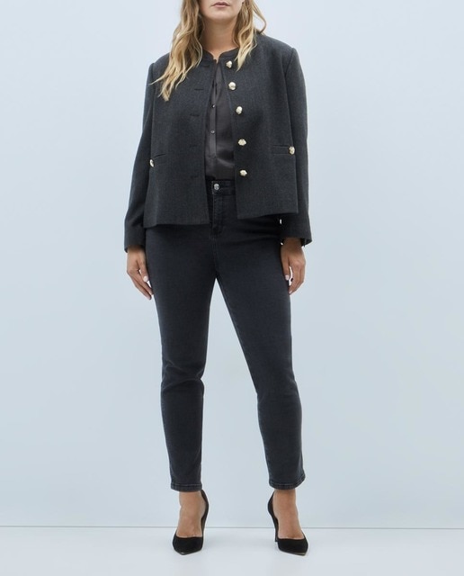 Imagen 0 de Chaqueta corta con cuello redondo mujer