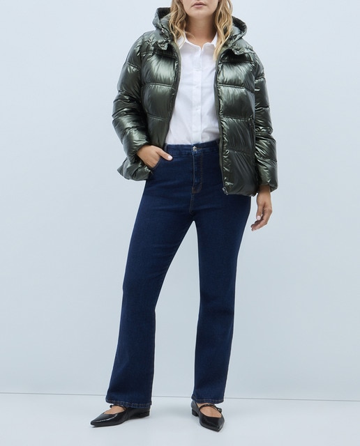 Imagen 0 de Parka metalizada con capucha mujer