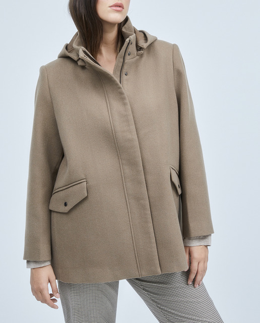 Imagen 0 de Chaquetón de mujer con capucha