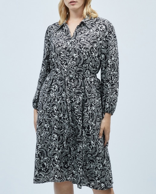Imagen 0 de Vestido midi estampado