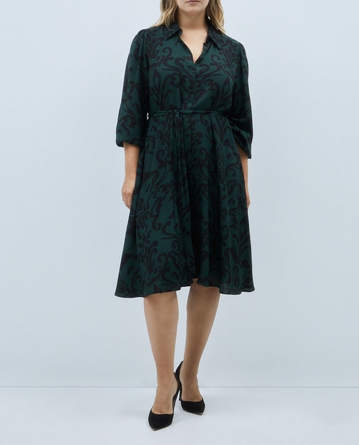 Imagen 0 de Vestido midi estampado