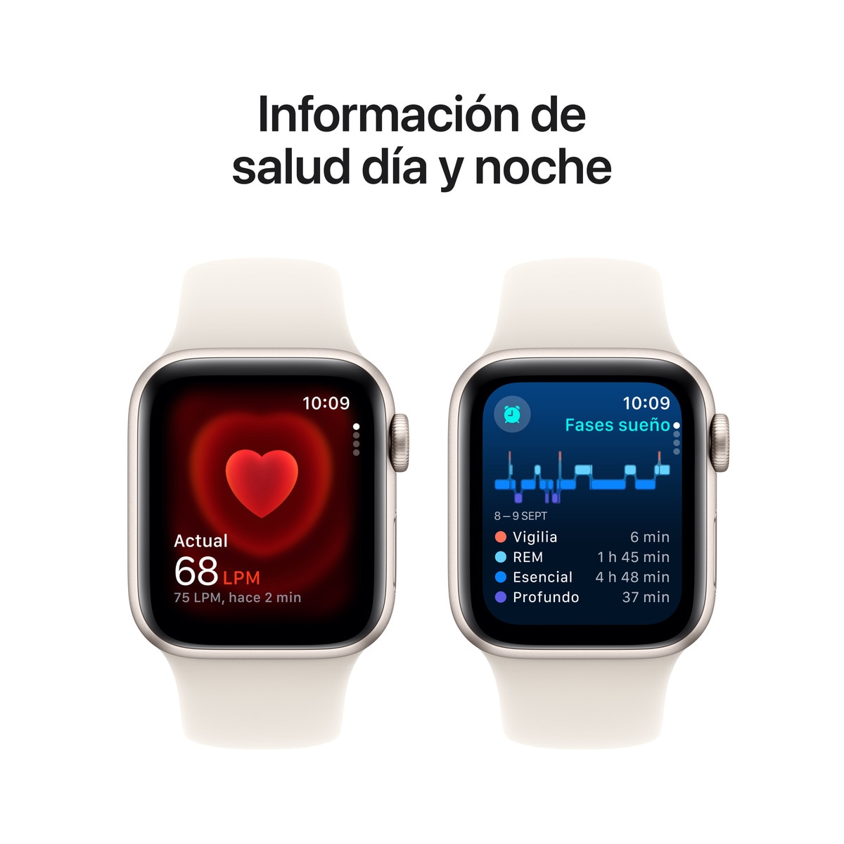 Apple Watch SE GPS + Cellular 40mm - Alumínio Starlight com Bracelete Desportiva Starlight (Tam. S/M) Branco estrela-5