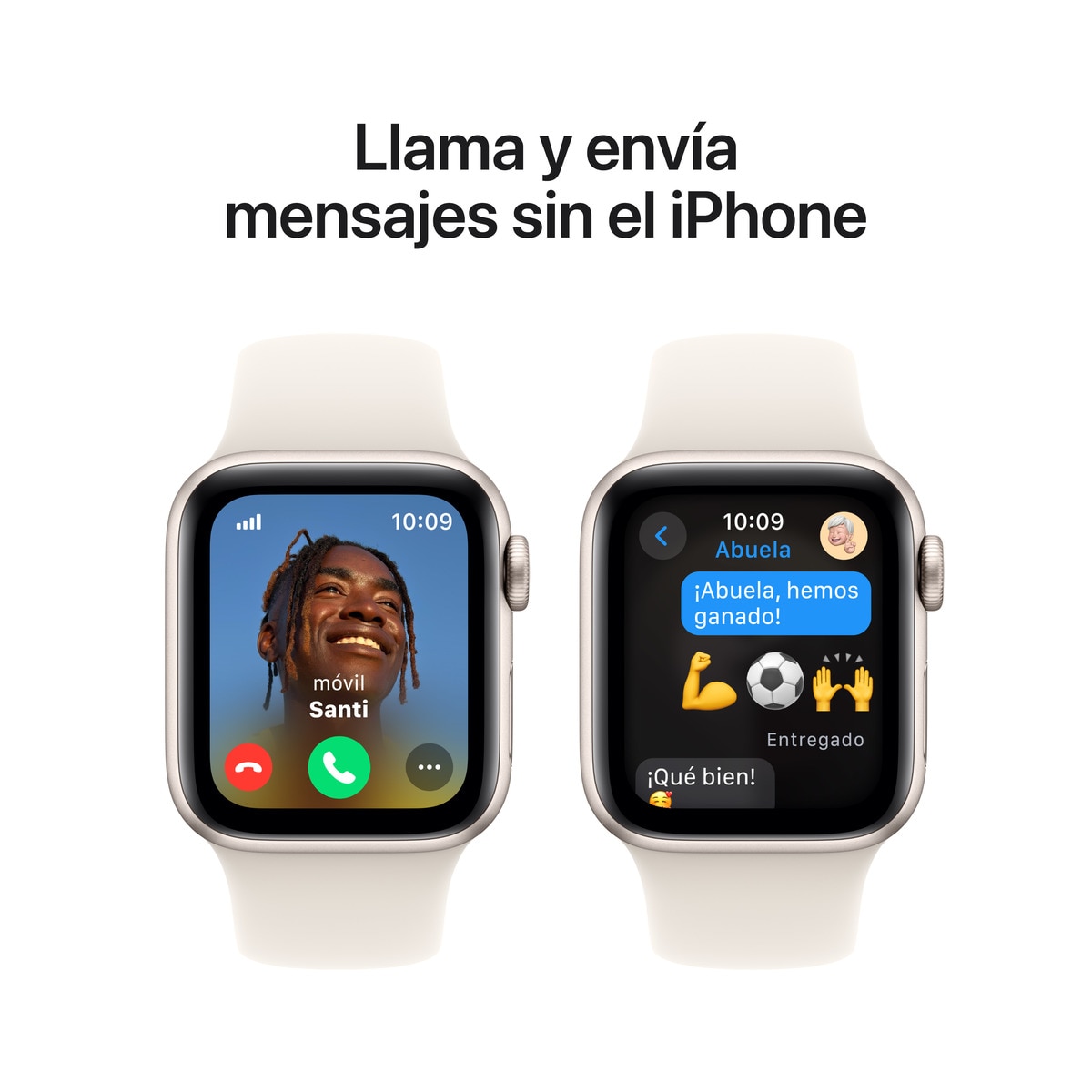 Apple Watch SE GPS + Cellular 40mm - Alumínio Starlight com Bracelete Desportiva Starlight (Tam. S/M) Branco estrela-4