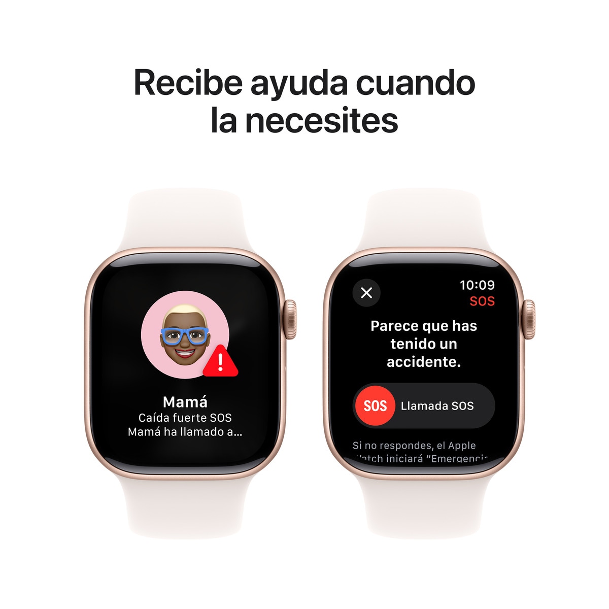 Apple Watch Series 10 GPS 42mm Aluminio Oro Rosa con correa Deportiva Rosa Rubor M/L Oro Rosa-7