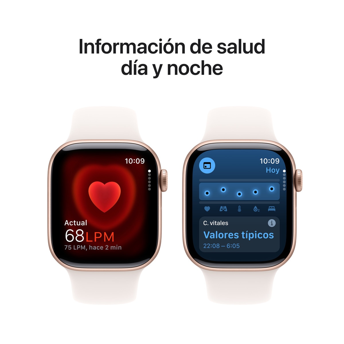 Apple Watch Series 10 GPS + Cellular 42mm Aluminio Oro Rosa con correa Deportiva Rosa Rubor M/L Oro Rosa-6