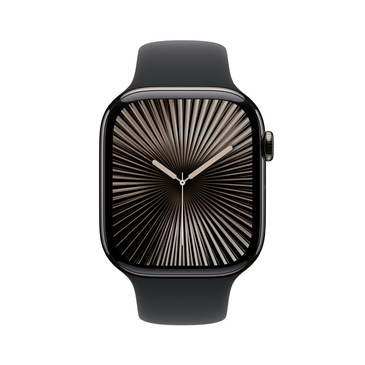 Apple Watch Series 10 GPS + Cellular 42mm Titanio Pizarra con correa Deportiva Negra M/L Pizarra-3